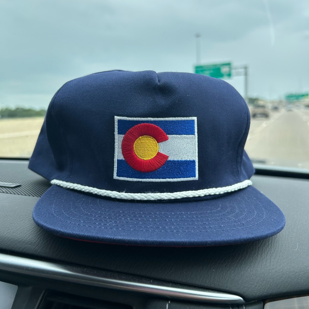 Navy Blue Colorado Flag Hat